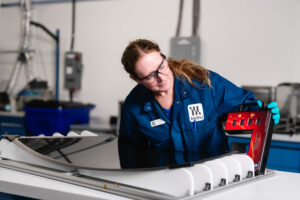 eWindow sample at the Miru Tech Center in Vancouver, BC, Canada