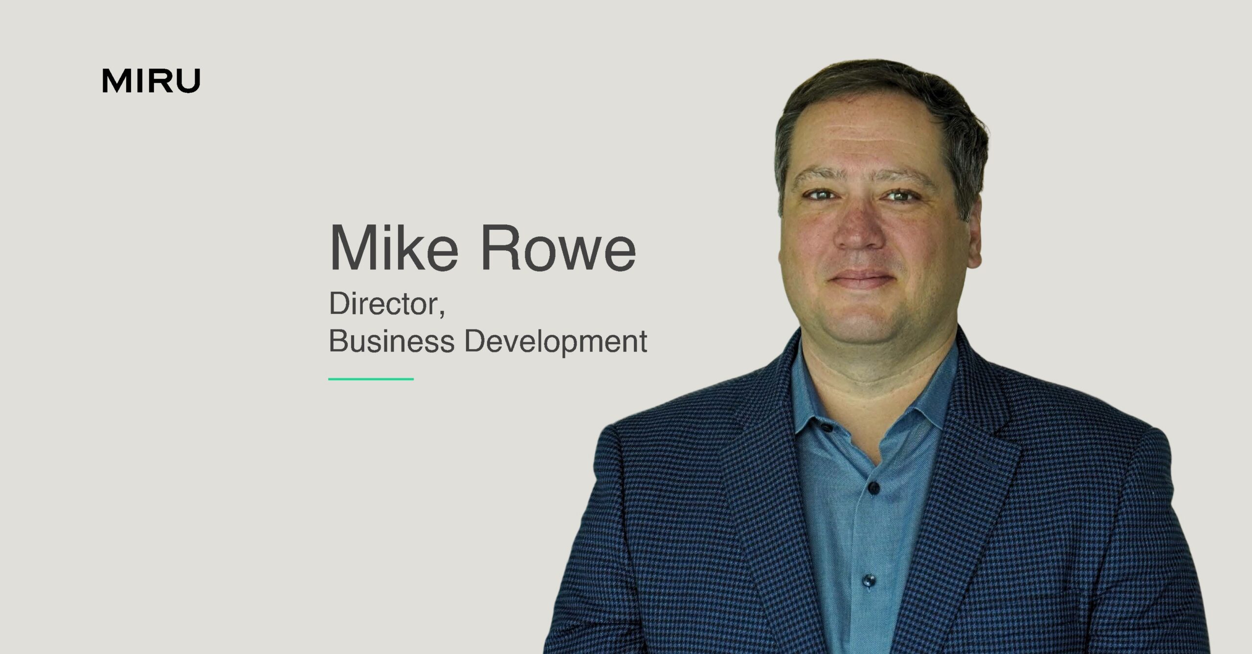 Miru welcomes automotive industry veteran Mike Rowe